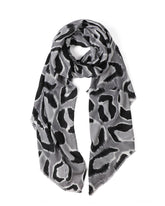 Uma Animal Print in Grey Autumn/Winter Scarf
